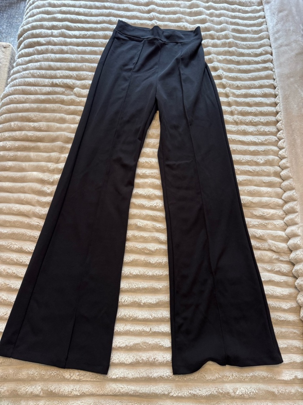 Fashion Nova High-Waist Black Tailored Flare Pants - Picture 2 of 3
